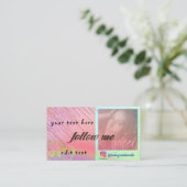 Instagram後を追の名刺に自分を登録 名刺 (スタンド正面)