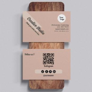 Instagram後を追のQrコフェミニンガーリーード 名刺