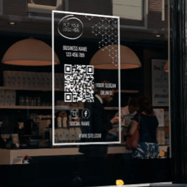 Instagram後を追のQrコードの透モダン明 ウィンドウサイン