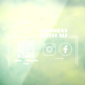 Instagram後を追のQrコードウィンドウモダンの固定 ウィンドウサイン (シート3)