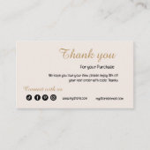 Instagram後を追のQrコードフェミニン ガーリー 名刺 (正面)