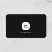 Instagram後を追のQrコードブラック 名刺 (正面)