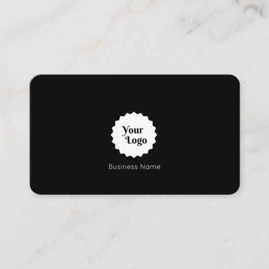 Instagram後を追のQrコードブラック 名刺 (正面)