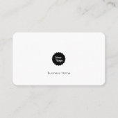 Instagram後を追のQrコードブラック 名刺 (正面)