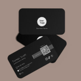 Instagram後を追のQrコードブラック 名刺