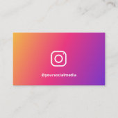 Instagram後を追のQrコードプロモーションモダン 名刺 (正面)