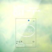 Instagram後を追のQrコードホワイト ウィンドウサイン (シート3)