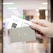 Instagram後を追のQrコードモダンミニマルトレンディー 名刺