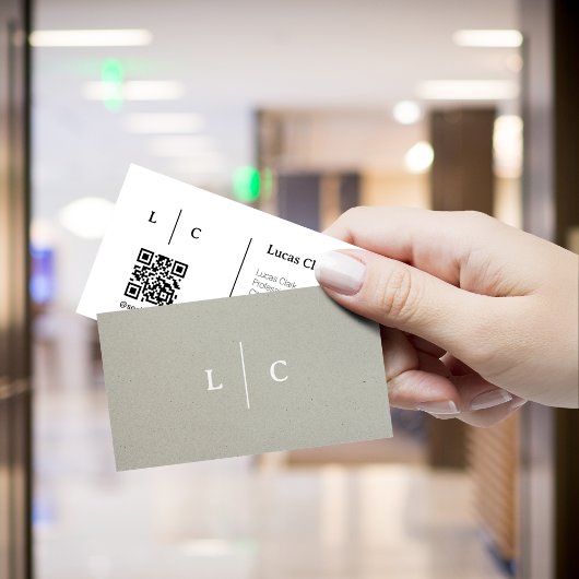 Instagram後を追のQrコードモダンミニマルトレンディー 名刺