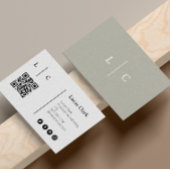 Instagram後を追のQrコードモダンミニマルトレンディー 名刺