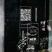 Instagram後を追のQrコードモダン ウィンドウサイン