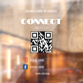 Instagram後を追のQrコーモダンド透明勝ち ウィンドウサイン (シート2)