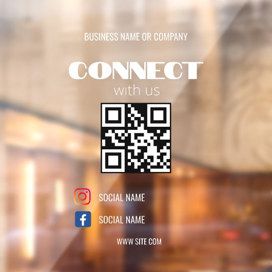 Instagram後を追のQrコーモダンド透明勝ち ウィンドウサイン (シート2)