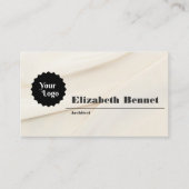 Instagram後を追米国Qrコードブラック文字 名刺 (正面)