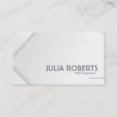 Instagram後を追米国Qrコードホワイトミニマル主義者 名刺 (正面)