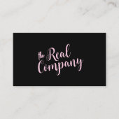 Instagram後を追 Us Qrコードピンクスクリプト 名刺 (正面)