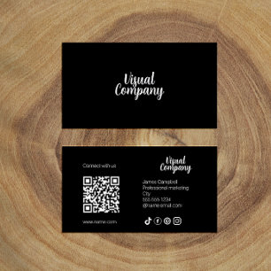 Instagram後を追 Us Qrコードピンクスクリモダンプト 名刺