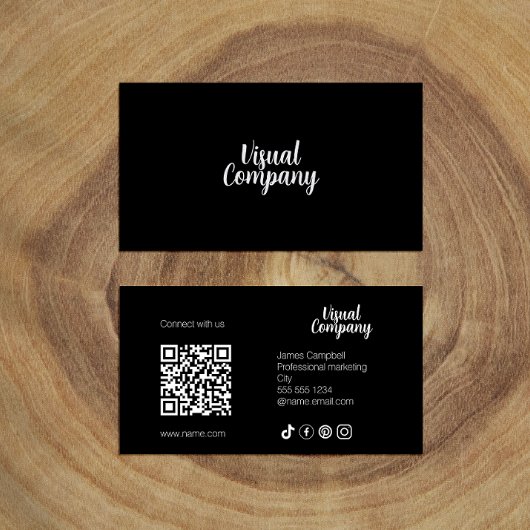 Instagram後を追 Us Qrコードピンクスクリモダンプト 名刺