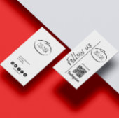 Instagram後を追 Us Qrコードロゴを白に追加 名刺