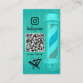 Instagram美容師理容師ショップConnect with Us 名刺 (裏面)