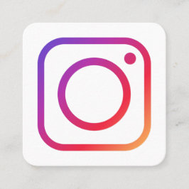 Instagram購入メモ感謝していの販促 スクエア名刺
