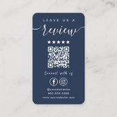 Instagram離れのFacebook Navy Blueのレビュー 名刺 (正面)