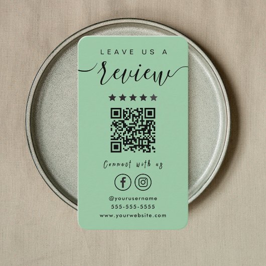 Instagram離れのFacebook QRコードのレビュー 名刺