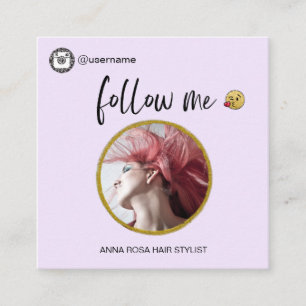 *~* INSTAGRAM アイコンソーシャルメディア絵文字QRコード スクエア名刺