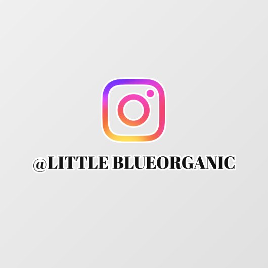 Instagram ウィンドウステッカー | あなたのInstagramの名前ID ウィンドウサイン (シート)