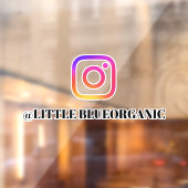 Instagram ウィンドウステッカー | あなたのInstagramの名前ID ウィンドウサイン (シート2)