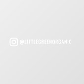 Instagram カー ウィンドウ クリング | あなたの Instagram ユーザー名 ウィンドウサイン (シート)