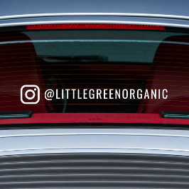 Instagram カー ウィンドウ クリング | あなたの Instagram ユーザー名 ウィンドウサイン