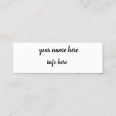 instagram スキニー名刺 (裏面)