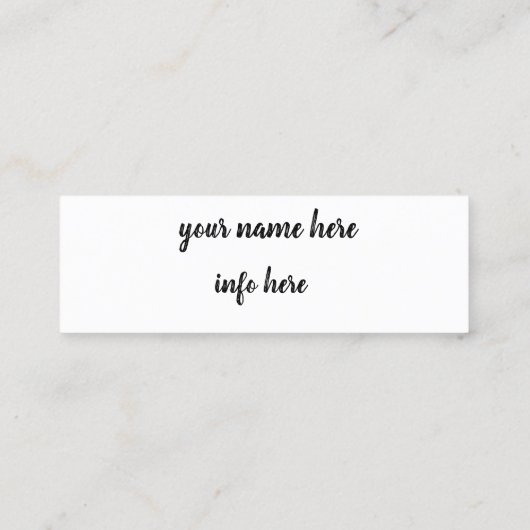 instagram スキニー名刺 (裏面)