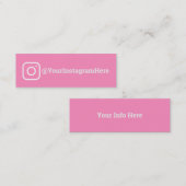Instagram スキニー名刺 (正面/裏面)
