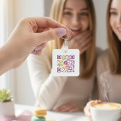 Instagram パーソナライズされた QRコード キーホルダー