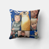 Instagram モダン Collage 12の写真 クッション (裏面)