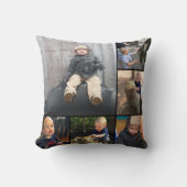 Instagram モダン Collage 12の写真 クッション (正面)