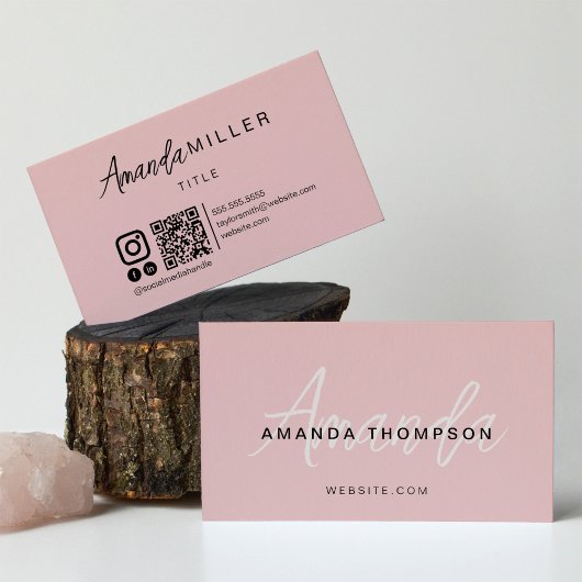 Instagram モダン Facebook QRコードソーシャルメディア 名刺