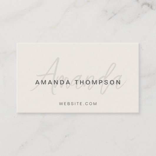 Instagram モダン Facebook QRコードソーシャルメディア 名刺 (正面)