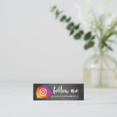 Instagram モダン Qrコードミニ名刺 スキニー名刺 (スタンド正面)