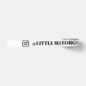 Instagram リボン | あなたのInstagramの名前 IDリボン サテンリボン (正面)