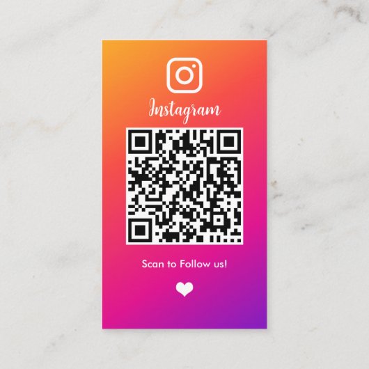 Instagram 名刺 (裏面)