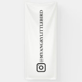 Instagram 名前 2.5x6ft プロモーション バナー 横断幕 (縦)