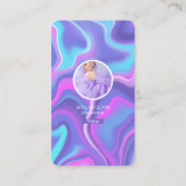 Instagram 後を追 Meフォトグリッドホログラフィックデザイン 名刺 (裏面)