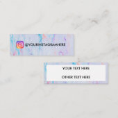 instagram 絵を描（ばちゃばちゃ）跳ねる スキニー名刺 (正面/裏面)