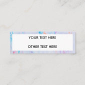 instagram 絵を描（ばちゃばちゃ）跳ねる スキニー名刺 (裏面)