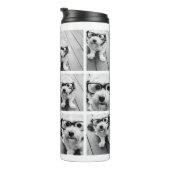 Instagram 11フォトコラージュカスタムモノグラム王室の タンブラー (回転右)