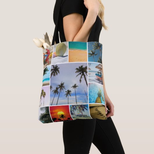 Instagram 13の写真のコラージュのトートバックを加えて下さい トートバッグ (クローズアップ)