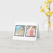 Instagram 2つの写真のカスタムなメッセージカードのデザイン カード (黄色い花)